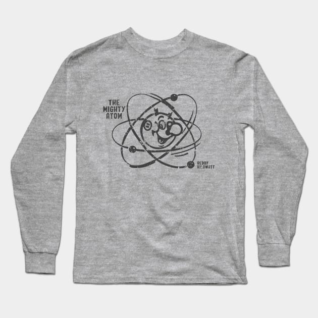 The Mighty Atom - Reddy Kilowatt Long Sleeve T-Shirt by Sayang Anak